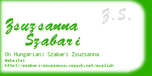 zsuzsanna szabari business card